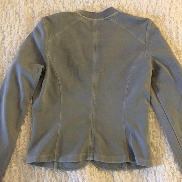 Slate Blue Cotton Jacket - Picture 6 of 9